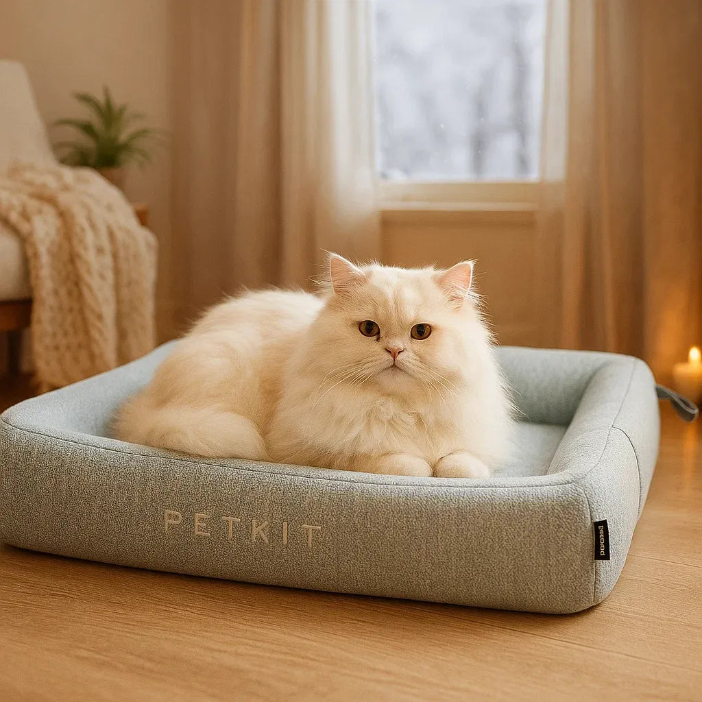 Katzenbett mit Memory Foam | Waschbares & Formstabiles Komfortbett