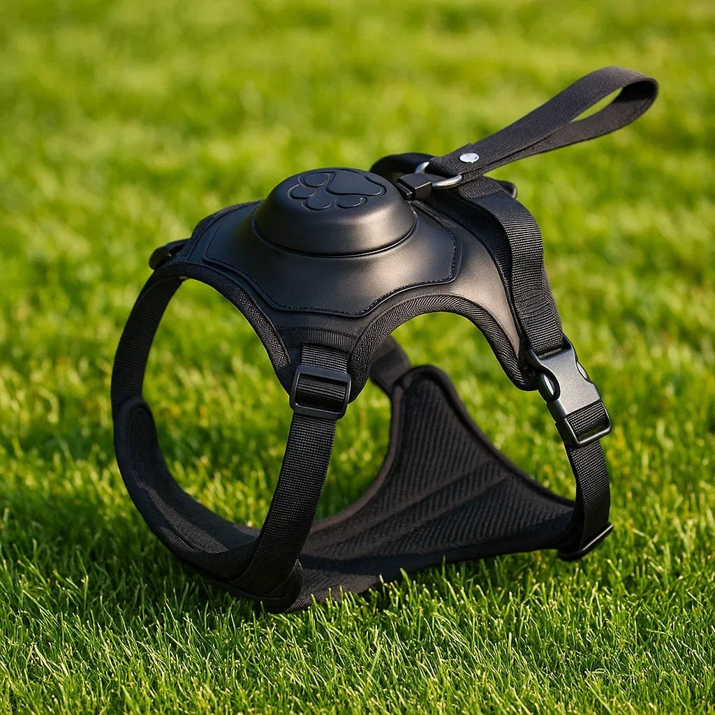 Hundegeschirr mit Automatikleine | Sicheres & Ausbruchsfreies Design