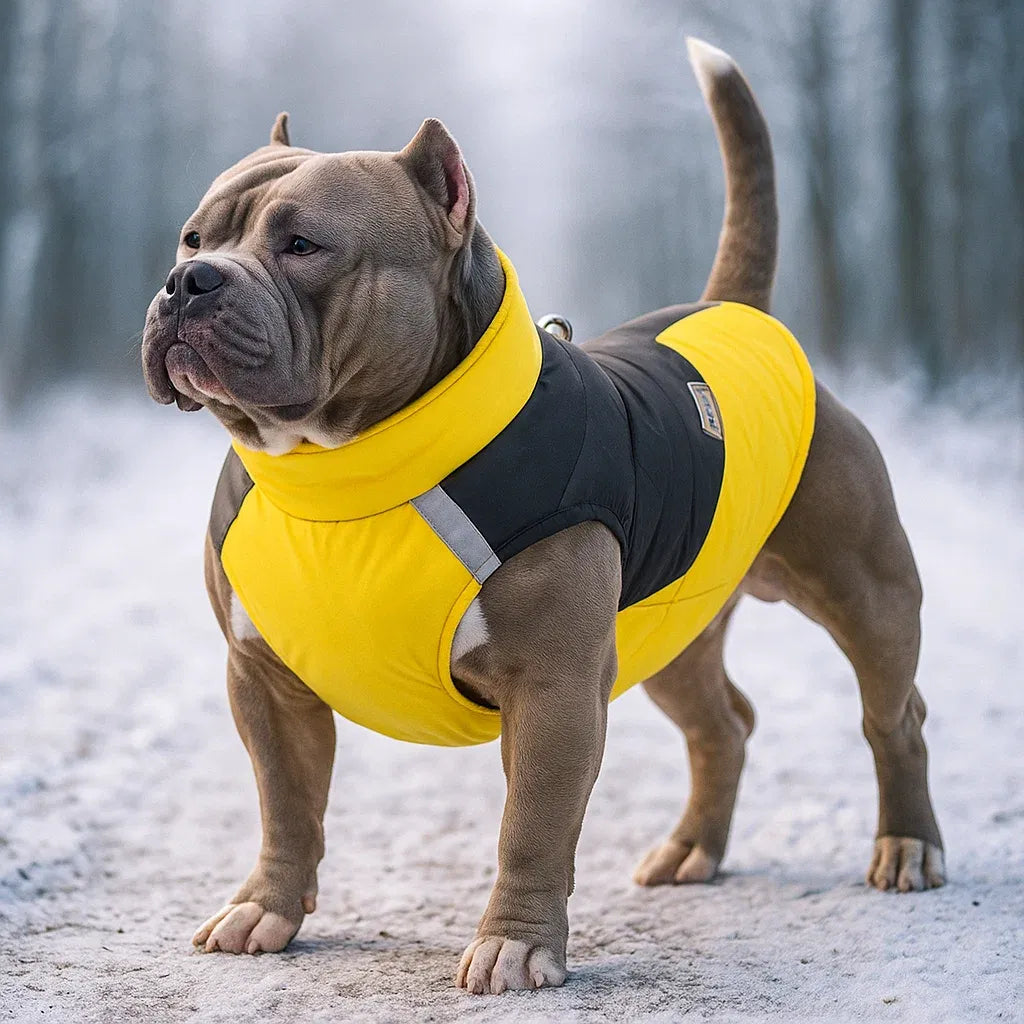 Winter Hundemantel mit D-Ring | Wasserdichte & Warme Hundejacke
