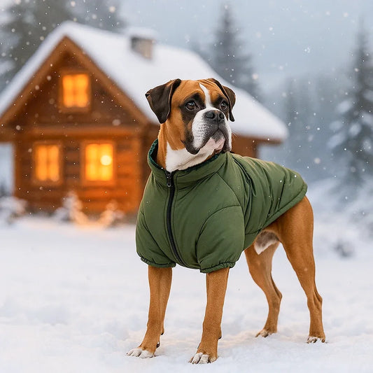 Winter Hundemantel für Große Hunde | Winddichte & Warme Baumwolljacke