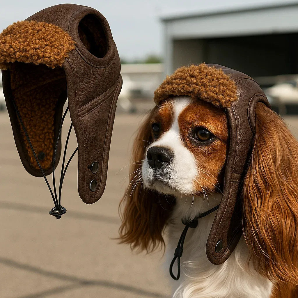 Hunde Mütze Winter | Warme & Winddichte Fliegermütze für Hunde