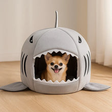 Dog Bed Shark Design | Cuddle Cave & Warm Sleeping Bed for Dogs