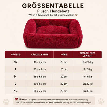 Katzenbett Plüsch | Weiches Katzenkörbchen für kleine & große Katzen