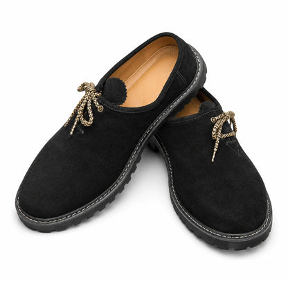 Haferlschuhe Herren Grau aus Nubukleder | Schuhe fürs Oktoberfest