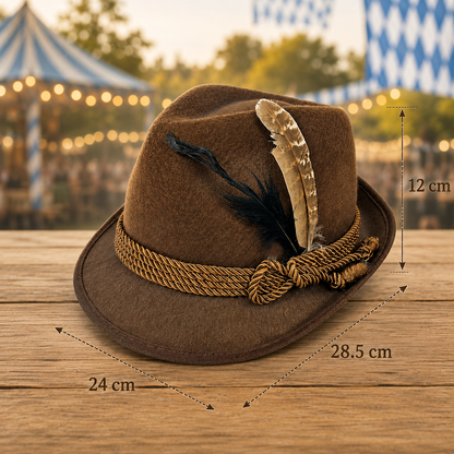 Bayerischer Oktoberfest Hut für Damen & Herren