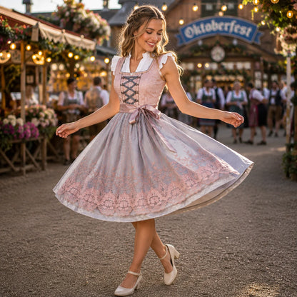 Dirndl Damen Kleid | Elegante Tracht für Oktoberfest & Feste
