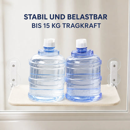 Katzenbett Fenster | Klappbare Fensterliege mit starken Saugnäpfen