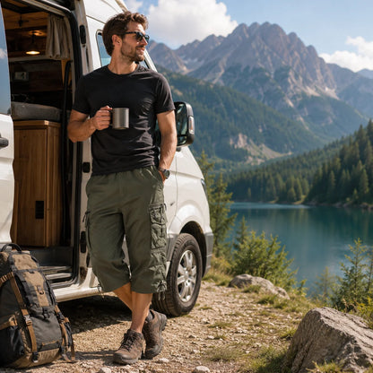 Herren Cargo Shorts aus Baumwolle | Atmungsaktiv für Outdoor & Freizeit