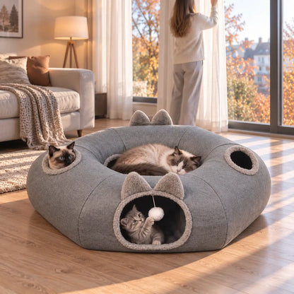 Katzentunnel mit Bett Lifestyle-Bild