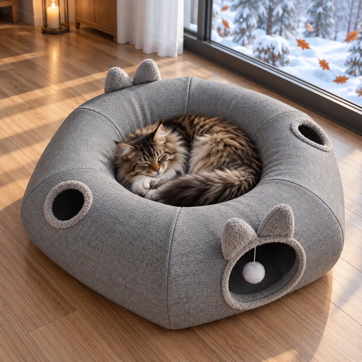 Katzentunnel mit Bett Lifestyle-Bild