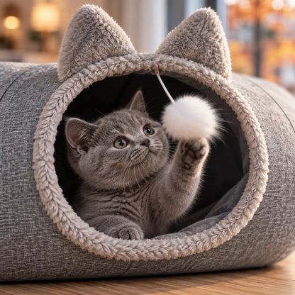 Katzentunnel mit Bett Lifestyle-Bild