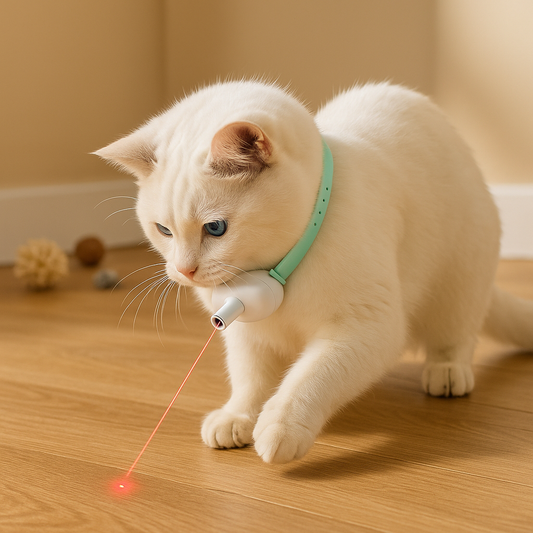 LED-Laser-Halsband für Katzen – Interaktives Spielzeug zur Bewegung & mentalen Auslastung