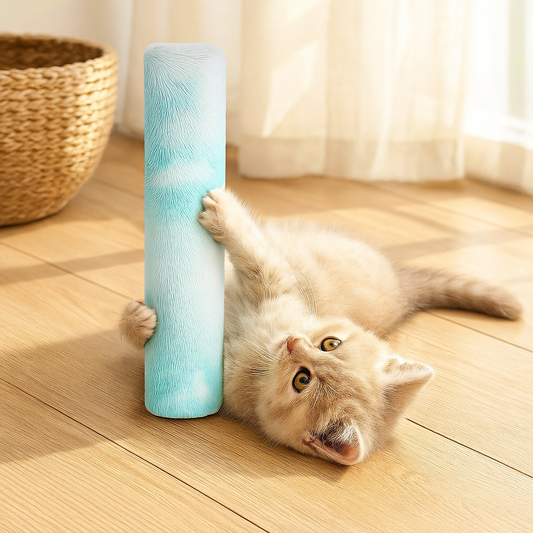Katzenspielzeug mit Katzenminze – Weiches Plüschkissen zum Kauen, Kuscheln & Spielen