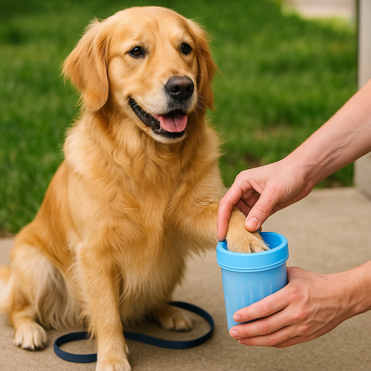 Pfotenreiniger für Hunde – Sanfte & schnelle Reinigung mit Silikonborsten für unterwegs & zuhause