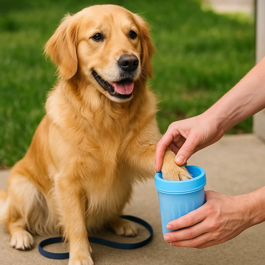Pfotenreiniger für Hunde – Sanfte & schnelle Reinigung mit Silikonborsten