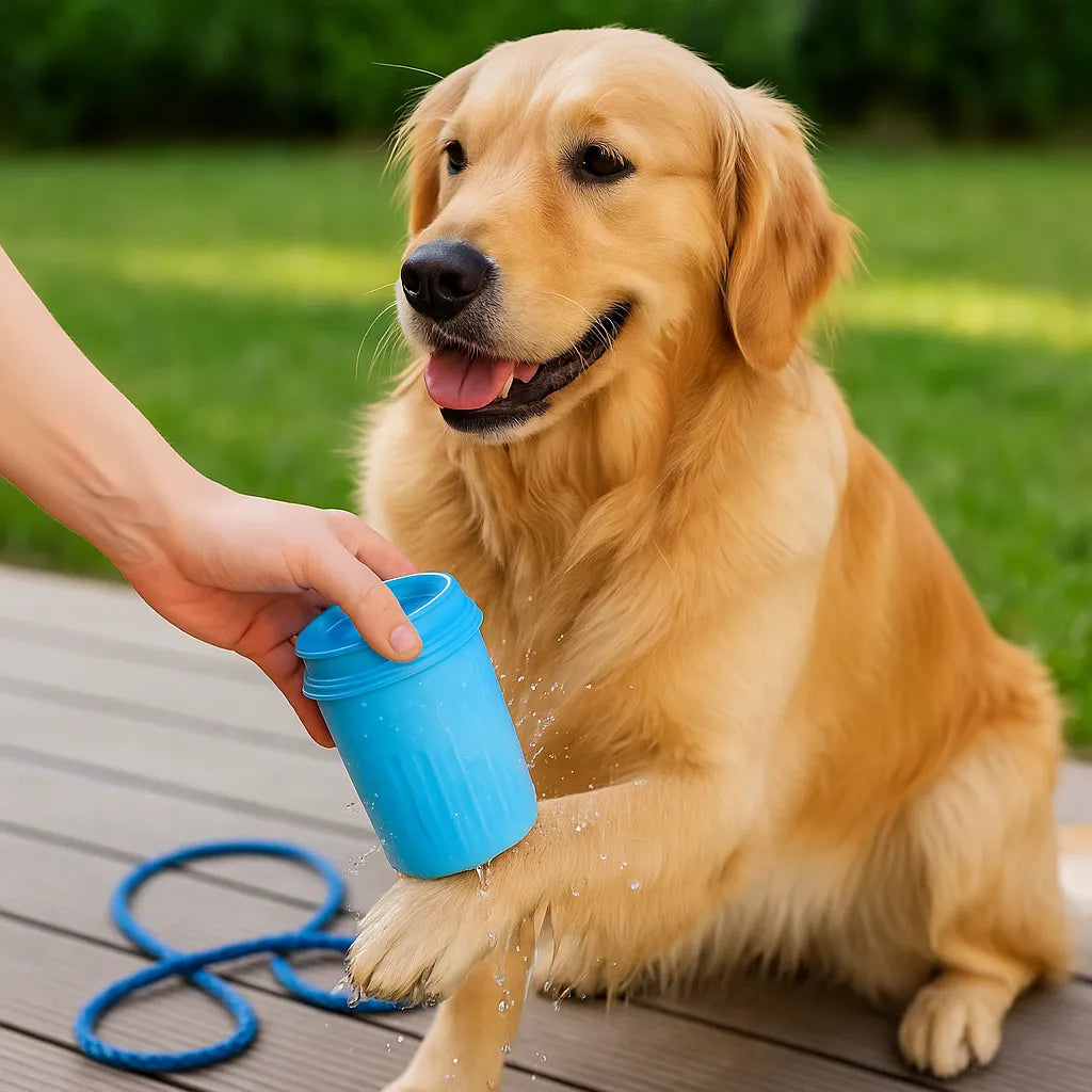Pfotenreiniger für Hunde – Sanfte & schnelle Reinigung mit Silikonborsten