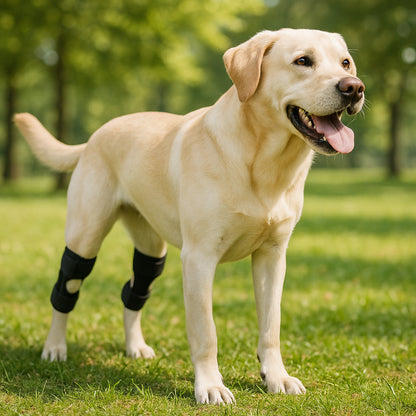 Kniebandage Hund – Verstelbare Gelenkstütze | Schmerzlinderung & Stabilisierung