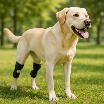 Kniebandage Hund | Verstellbare Bandage für Stabilität & sicheren Halt