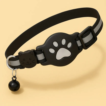 AirTag Katzenhalsband mit Sicherheitsverschluss & Glocke – GPS-Ortung für Freigänger