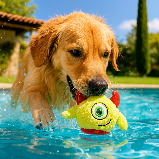Plüsch Hundespielzeug mit Quietscher – weiches Monster für Spiel & Kuschelspaß