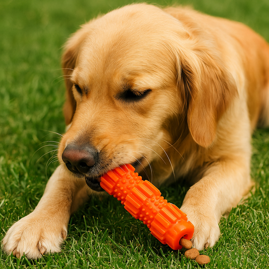 Snackbares Hundespielzeug aus Gummi – befüllbar & kaustark für gesunde Beschäftigung