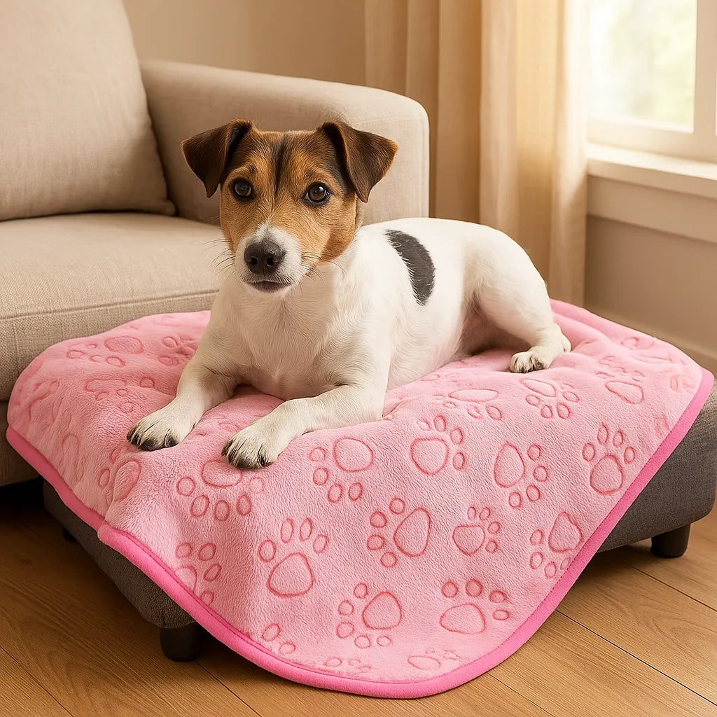 Kuscheldecke für Hunde & Katzen | Weiche Haustierdecke für Ruhe, Geborgenheit & Möbel-Schutz