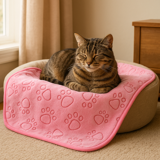 Kuscheldecke für Hunde & Katzen – Weiche Haustierdecke für Ruhe, Geborgenheit & Möbel-Schutz