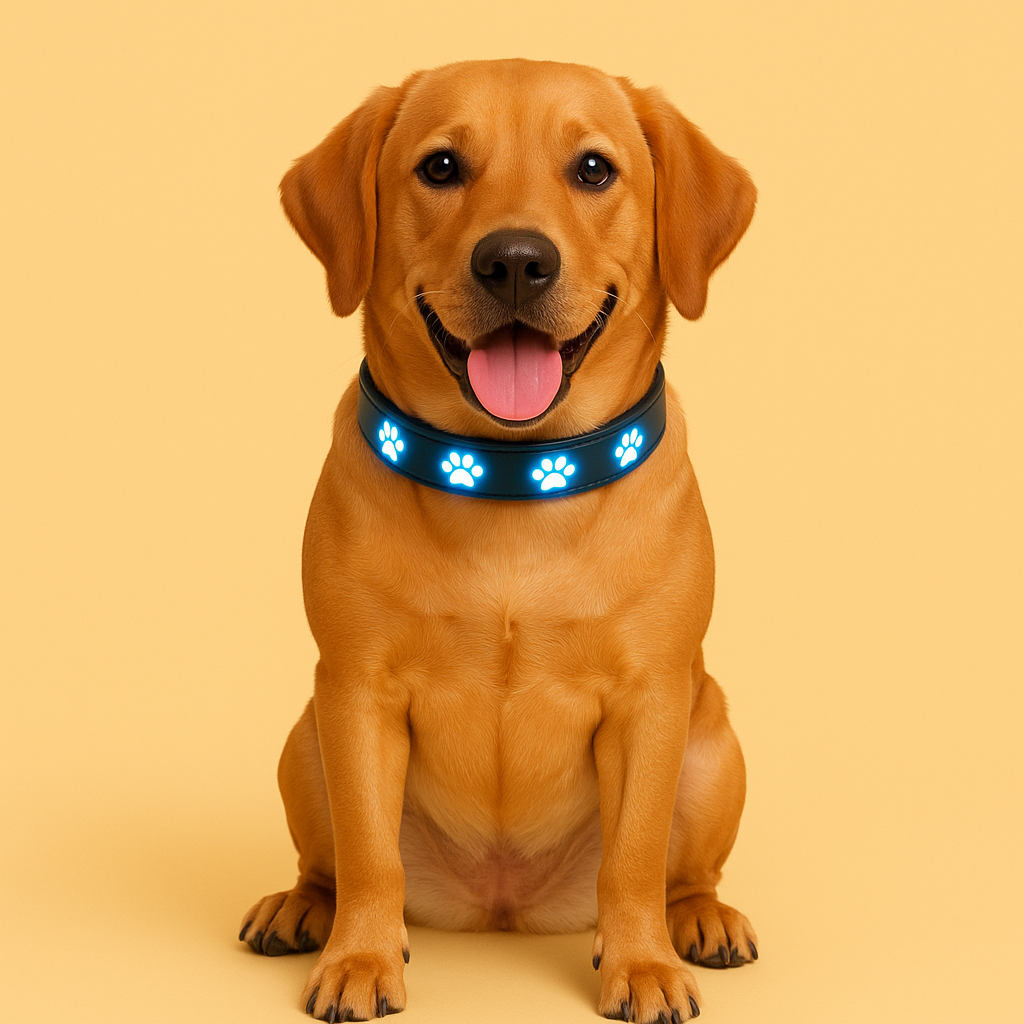 LED Hundehalsband für bessere Sichtbarkeit bei Nacht & Spaziergängen im Dunkeln