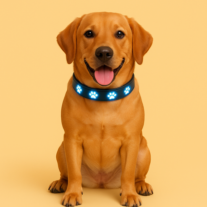 LED Hundehalsband für bessere Sichtbarkeit bei Nacht & Spaziergängen im Dunkeln