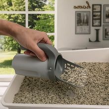 Cat litter scoop with sieve & collection container | For clumping litter