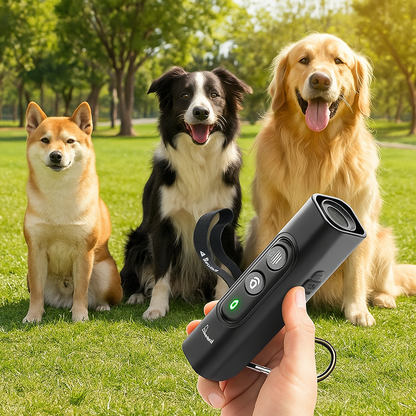 Ultraschall-Anti-Bell-Gerät für Hunde – Sanftes Trainingshilfsmittel mit LED & USB-Aufladung