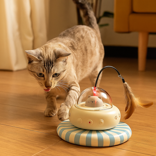 Katzenspielzeug mit Laser & Bewegung – Interaktives Jagdspiel gegen Langeweile & Frust