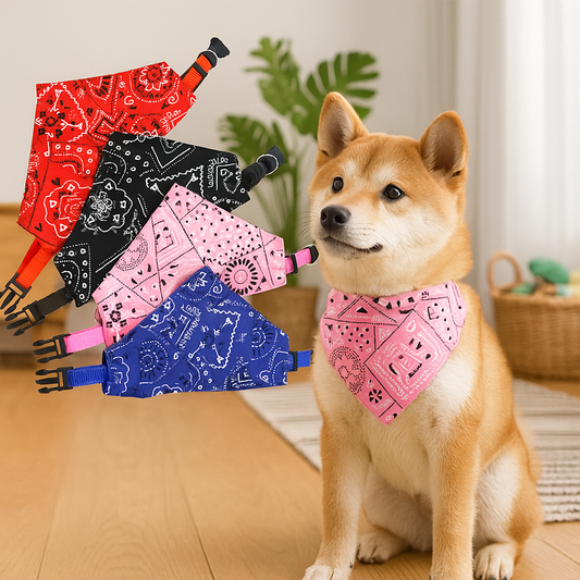 Hunde-Bandana mit Klickverschluss – Stylisch, bequem & alltagstauglich