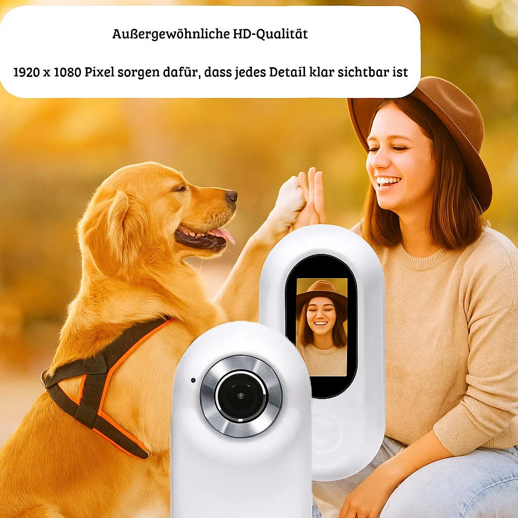 HD Halsbandkamera für Hunde & Katzen | Videoaufnahmen aufnehmen
