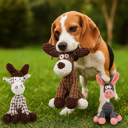 Robustes Hundespielzeug aus reißfestem Plüsch | Weiches Kuscheltier für Hunde