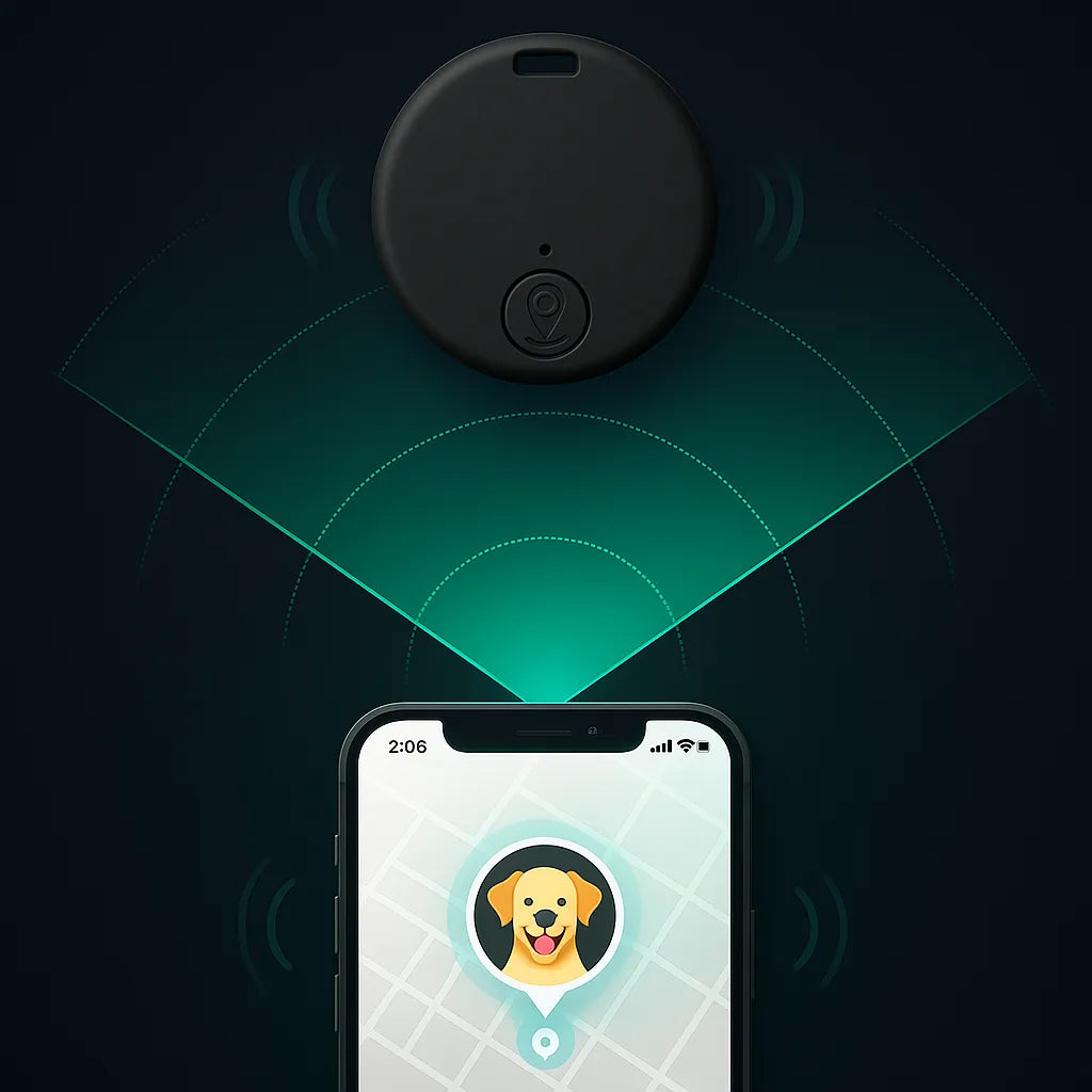 Bluetooth Haustier-Tracker für Hunde & Katzen | Ortung per App