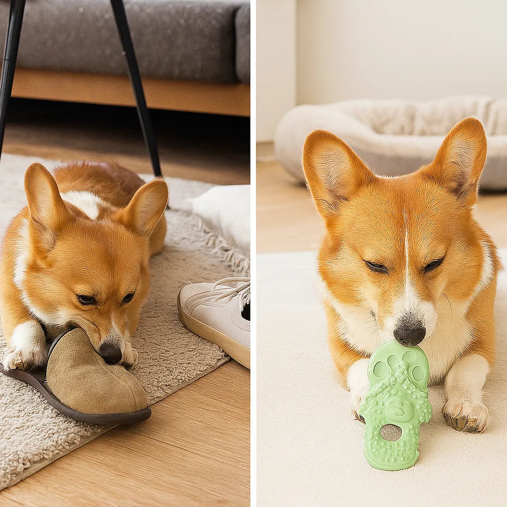 Kauspielzeug für Hunde im Flip-Flop Design | Robust & bissfest