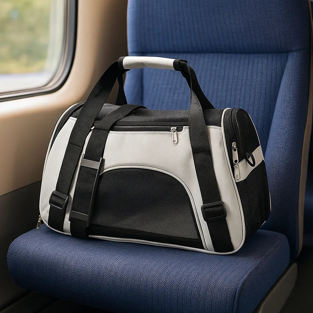 Reisetasche für kleine Hunde & Katzen - Sicher & Bequem