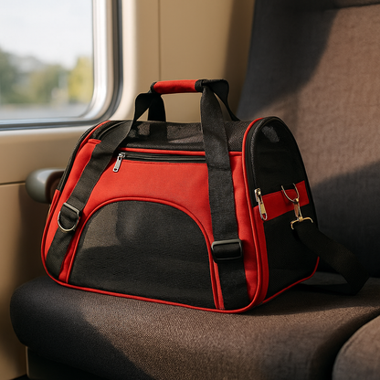Reisetasche für kleine Hunde & Katzen - Sicher & Bequem