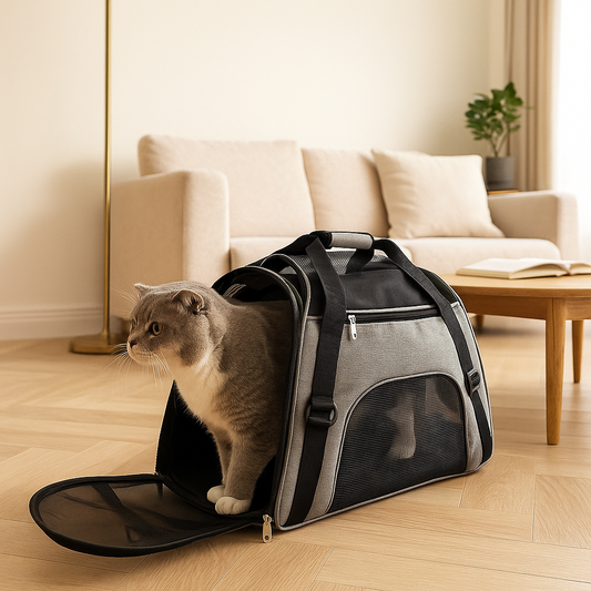 Reisetasche für kleine Hunde & Katzen - Sicher & Bequem