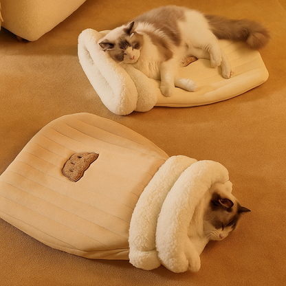 Katzenhöhle Kuschelbett - Warm & Geborgen
