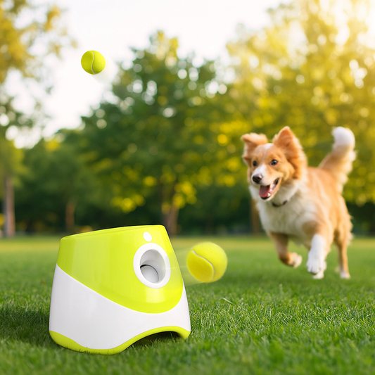 Automatischer Ballwerfer für Hunde | Apportiertraining & Spielzeug