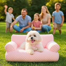 Dog Sofa with Cooling Function – Breathable Dog Bed with Backrest