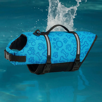 Hundeschwimmweste | Verstellbare Rettungsweste mit Reflektoren