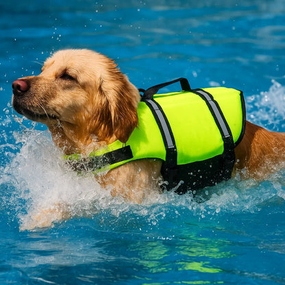 Hundeschwimmweste | Verstellbare Rettungsweste mit Reflektoren