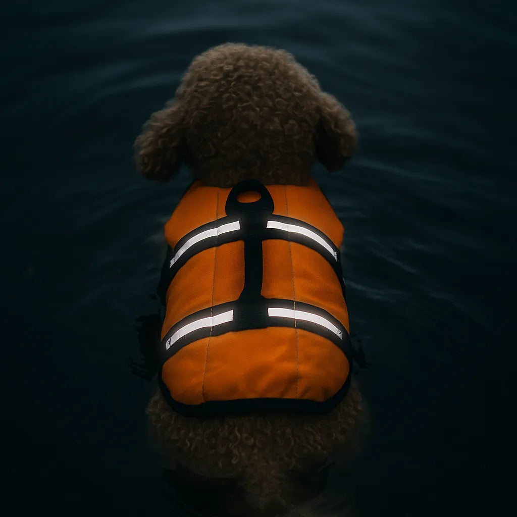Hundeschwimmweste | Verstellbare Rettungsweste mit Reflektoren