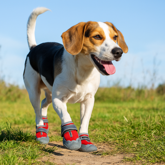 Hundeschuhe Wasserdicht & Rutschfest – Pfotenschutz mit Reflektoren