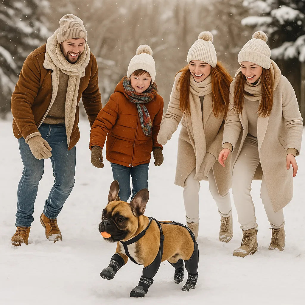 Wasserdichte Hundestiefel – Rutschfester Pfotenschutz Winter