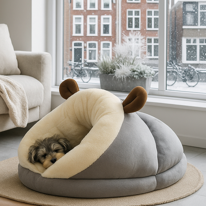Hundebett Beruhigend & Gelenkschonend | Flauschiges Hundekissen für Hund & Katze