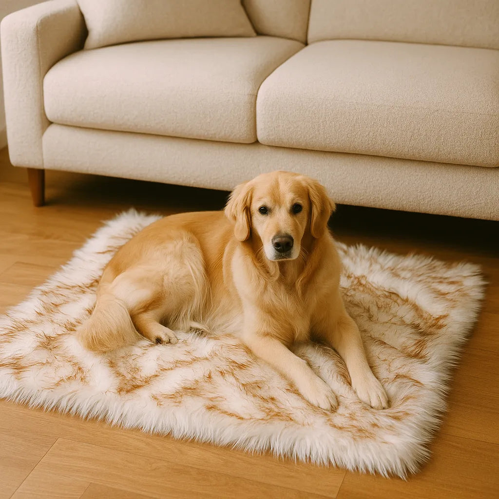 Plüsch Hundedecke & Katzenmatte – Weich, warm & rutschfest für Sofa, Bett & Boden